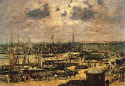 Eugene Buland The Port of Bordeaux Norge oil painting art